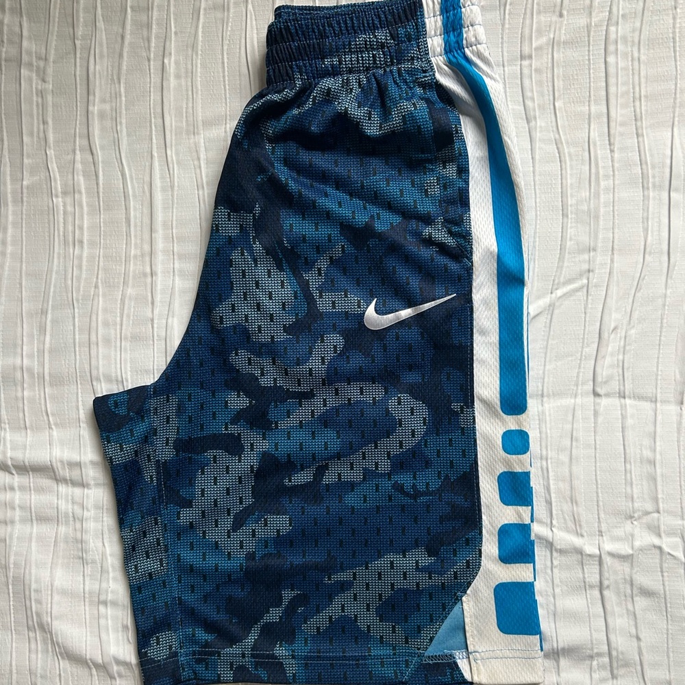 Nike Kids Navy and Light Blue Patterned Shorts